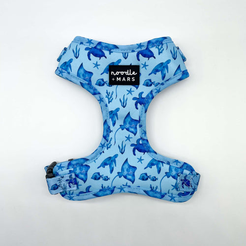 moana ocean print dog harness