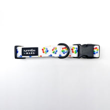 Load image into Gallery viewer, rainbow paw dog collar
