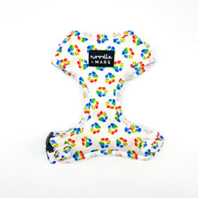 Load image into Gallery viewer, rainbow paw dog harness
